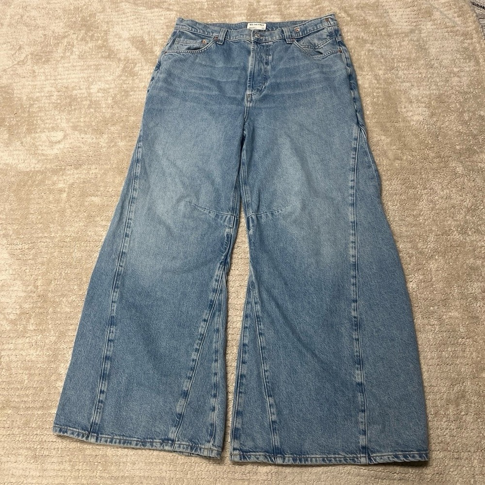 WE THE FREE Eden High Slouchy Wide Leg Jean women's size 32 - Picture 2 of 4